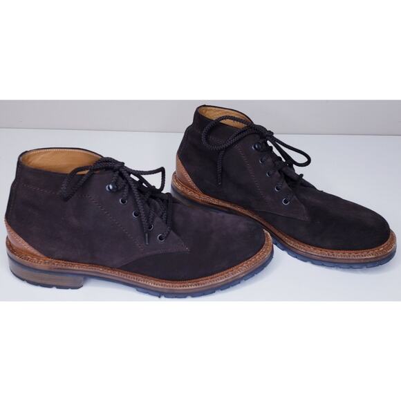RALPH LAUREN FARLEY Brown Sport Suede Leather Boots Men's 11.5D Made in Italy - Picture 6 of 16